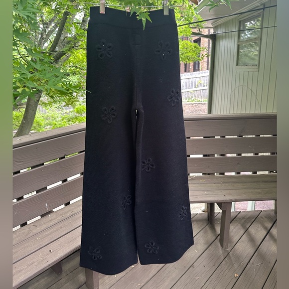 Tach Clothing Lila Pant Knit Floral Cut Outs - Picture 6 of 15